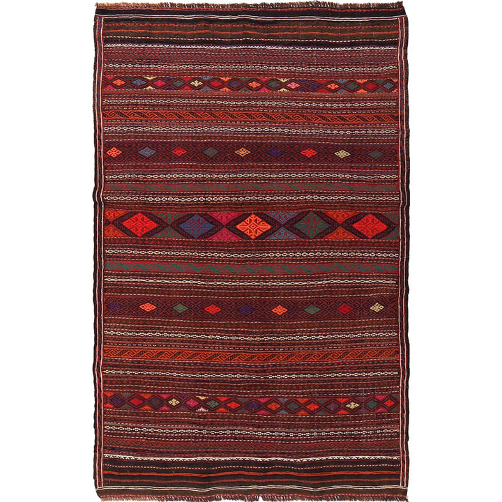Handmade Flatweave Kilim 4' 2" x 6' 7" - No. AL51822