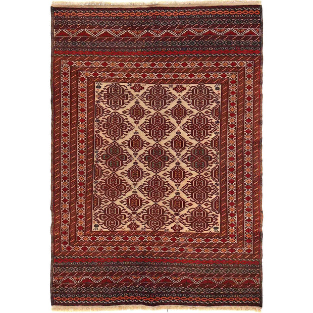 Handmade Maliki Kilim 4' 2" x 6' 0" - No. AL37608