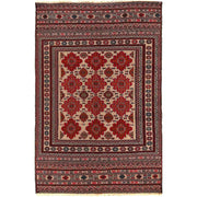 Handmade Maliki Kilim 4' 2" x 6' 7" - No. AL33224