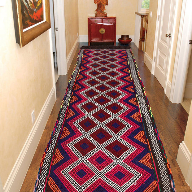 Long Kilim Runner 2' 6" x 10' 11" - No. AL14995