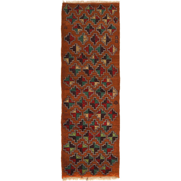 Brown Color Baloch Runner 2' 3" x 6' 9" - No. AL12844