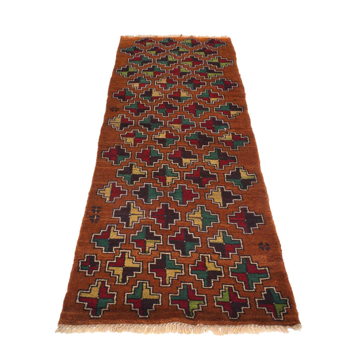 Brown Color Baloch Runner 2' 3" x 6' 9" - No. AL12844