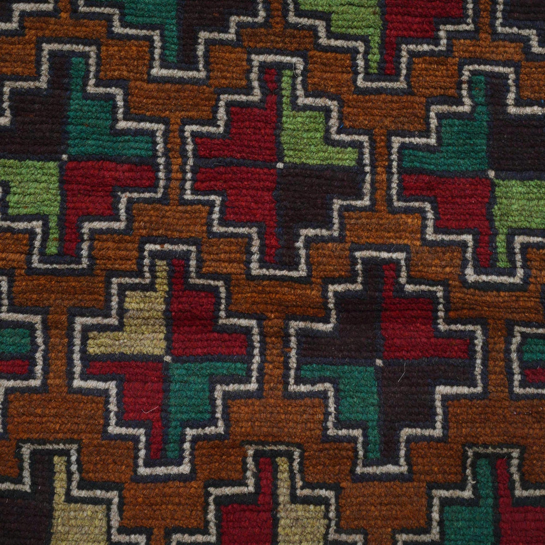 Brown Color Baloch Runner 2' 3" x 6' 9" - No. AL12844