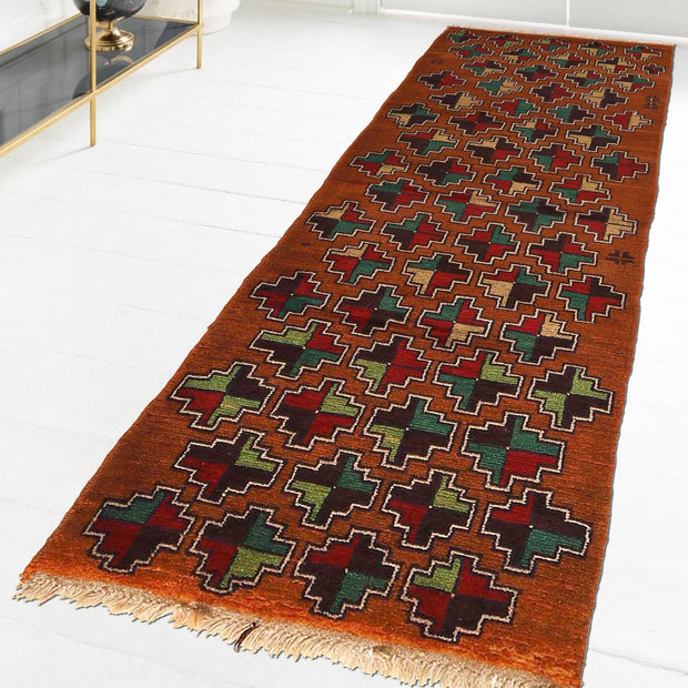 Brown Color Baloch Runner 2' 3" x 6' 9" - No. AL12844