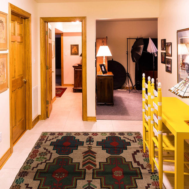 Tan Color Baluchi Rug 4' 0" x 6' 2" - No. AL51151