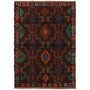 Dark Purple Color Baluchi Rug 4' 4" x 6' 1" - No. AL98495