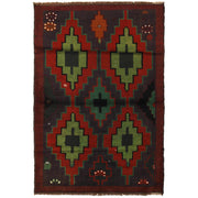 Handmade Balochi Rug 4' 2" x 6' 3" - No. AL76598
