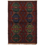 Handmade Balochi Rug 4' 2" x 6' 4" - No. AL86160