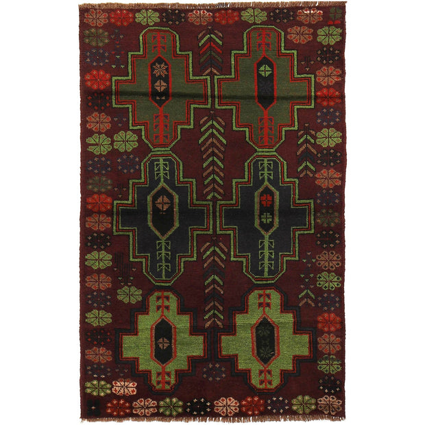 Handmade Balochi Rug 4' 0" x 6' 5" - No. AL44003