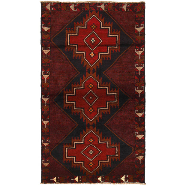 Handmade Balochi Rug 3' 10" x 7' 1" - No. AL88328