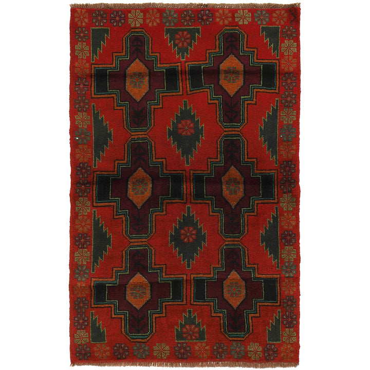 Handmade Balochi Rug 3' 11" x 6' 3" - No. AL21204