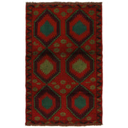 Handmade Balochi Rug 4' 2" x 6' 8" - No. AL27819