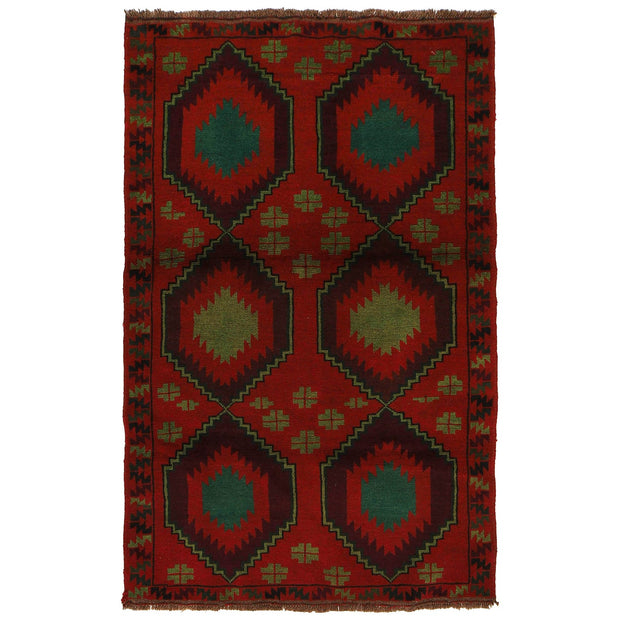 Handmade Balochi Rug 4' 2" x 6' 8" - No. AL27819