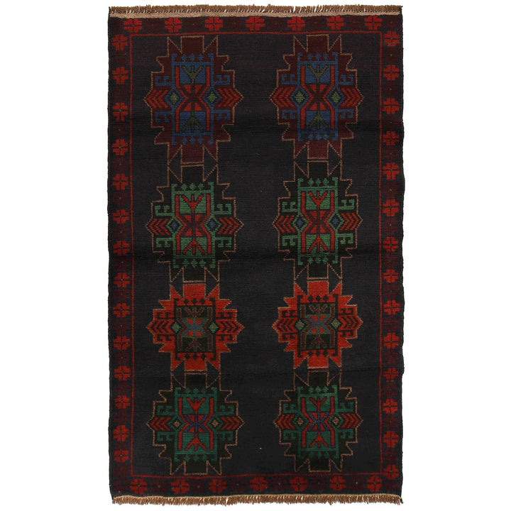 Handmade Balochi Rug 4' 2" x 6' 6" - No. AL31266