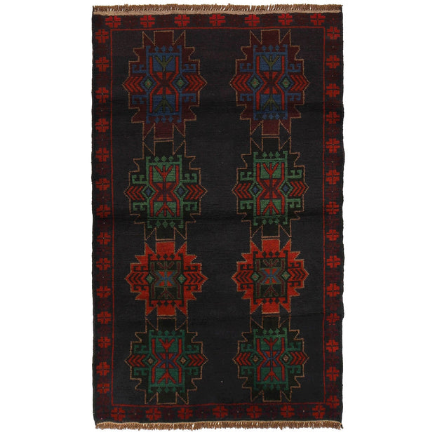 Handmade Balochi Rug 4' 2" x 6' 6" - No. AL31266