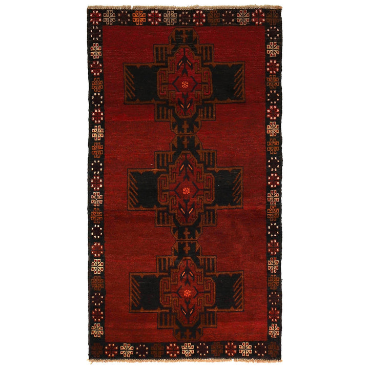 Handmade Balochi Rug 3' 4" x 6' 4" - No. AL68902