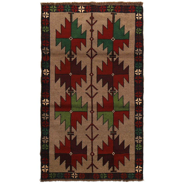 Handmade Balochi Rug 3' 11" x 6' 10" - No. AL26139
