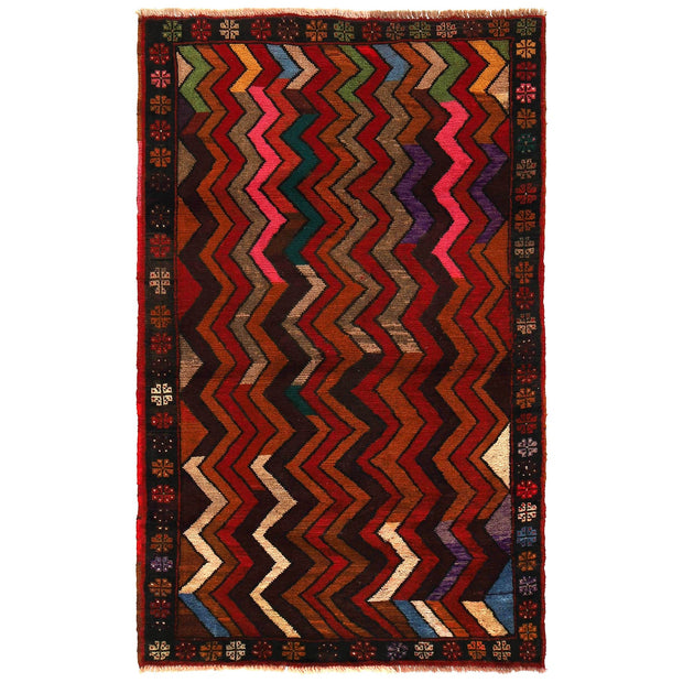 Handmade Balochi Rug 3' 9" x 6' 4" - No. AL12726