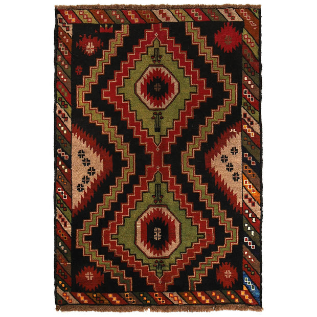Handmade Balochi Rug 3' 12" x 5' 11" - No. AL40081