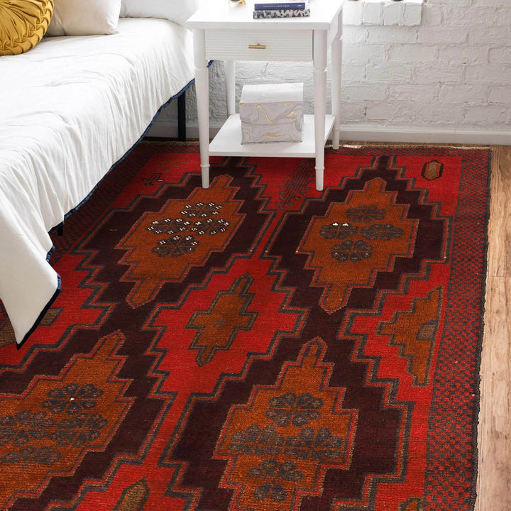 Handmade Balochi Rug 4' 1" x 5' 11" - No. AL63651