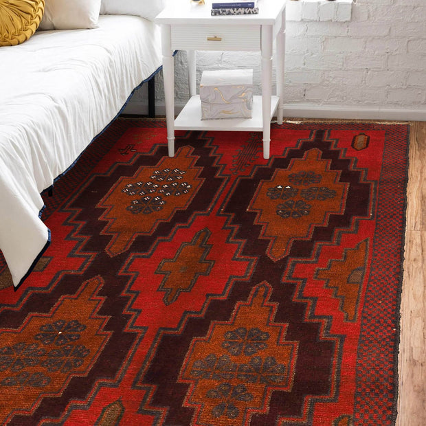 Handmade Balochi Rug 4' 1" x 5' 11" - No. AL63651