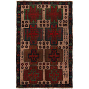 Handmade Balochi Rug 4' 0" x 6' 7" - No. AL49363