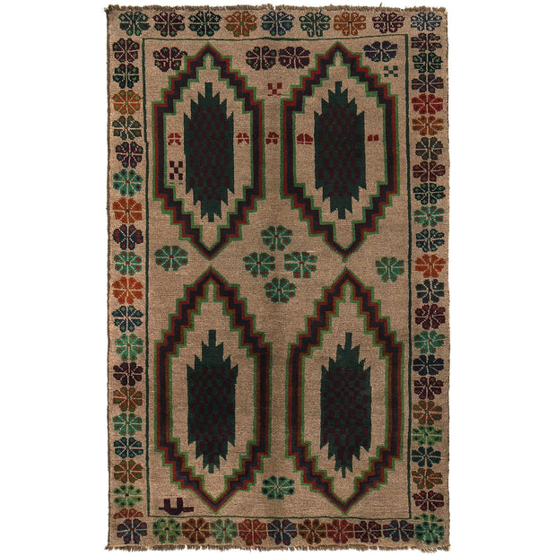 Handmade Balochi Rug 4' 0" x 6' 7" - No. AL75090