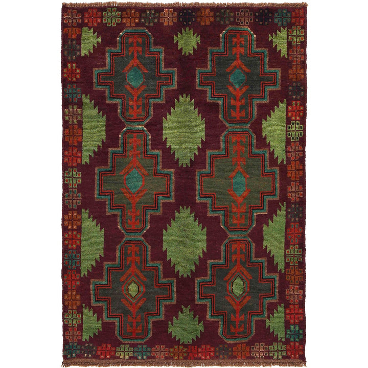 Handmade Balochi Rug 4' 3" x 6' 3" - No. AL65415