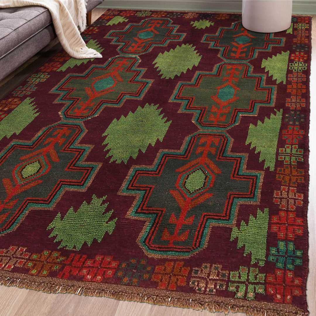 Handmade Balochi Rug 4' 3" x 6' 3" - No. AL65415