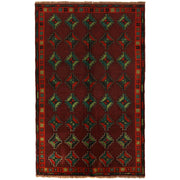 Handmade Balochi Rug 4' 2" x 6' 7" - No. AL38235