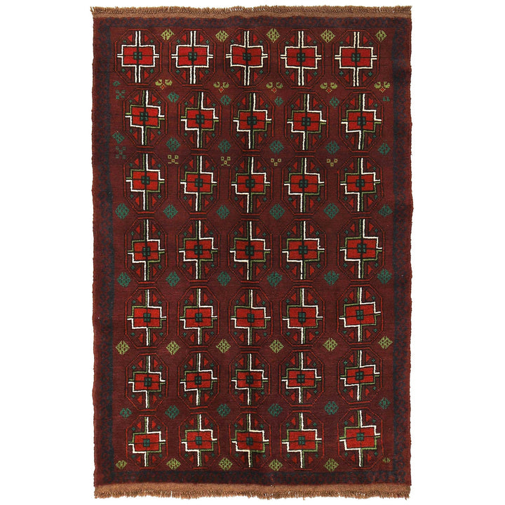 Handmade Balochi Rug 4' 2" x 6' 2" - No. AL49309