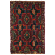 Handmade Balochi Rug 4' 0" x 6' 2" - No. AL62036