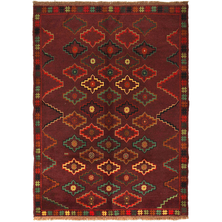 Handmade Balochi Rug 4' 4" x 6' 2" - No. AL68002