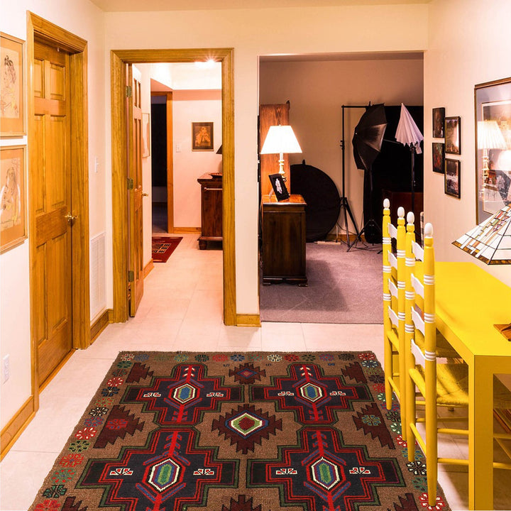 Handmade Balochi Rug 4' 2" x 6' 3" - No. AL65022