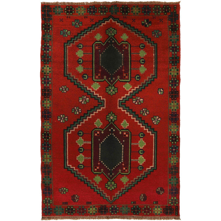 Handmade Balochi Rug 4' 2" x 6' 8" - No. AL34296