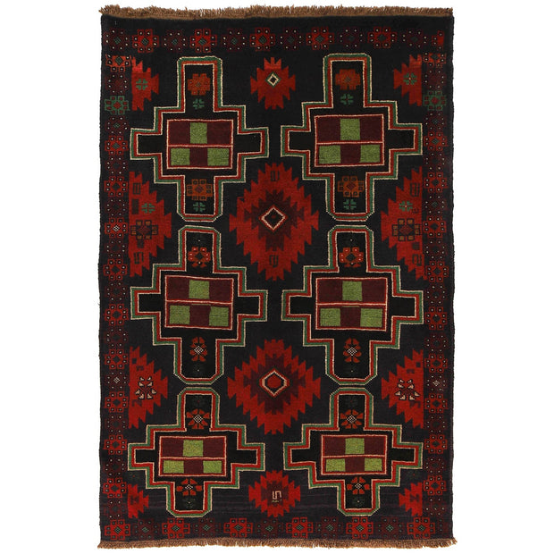 Handmade Balochi Rug 4' 4" x 6' 7" - No. AL93575
