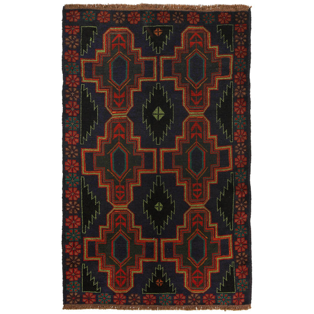 Handmade Balochi Rug 3' 11" x 6' 3" - No. AL18760