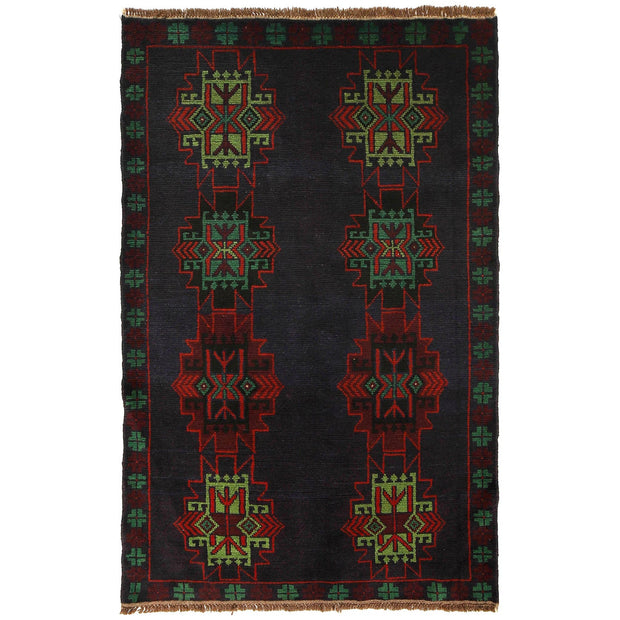 Handmade Balochi Rug 4' 2" x 6' 6" - No. AL51236