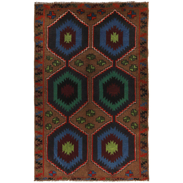 Handmade Balochi Rug 4' 2" x 6' 5" - No. AL30146