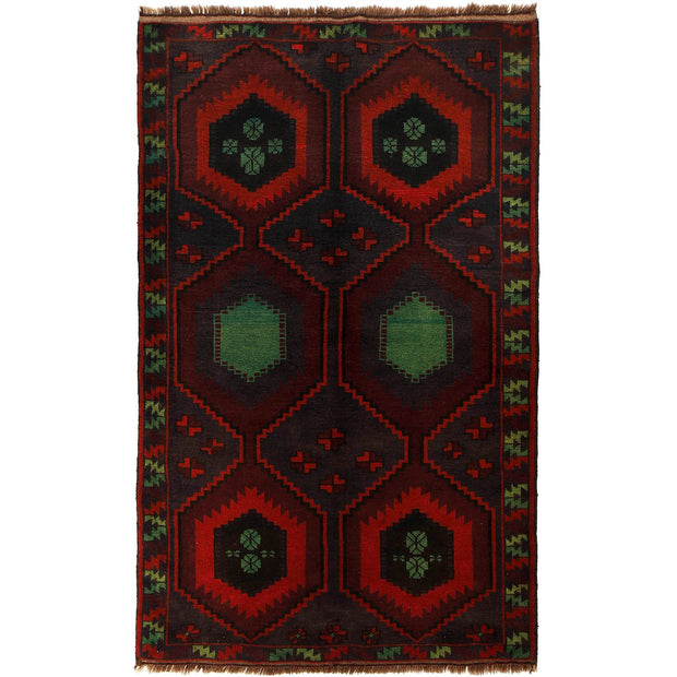 Handmade Balochi Rug 4' 2" x 6' 8" - No. AL99391
