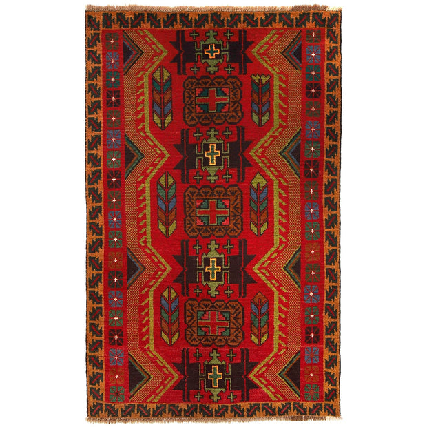 Handmade Balochi Rug 3' 8" x 6' 4" - No. AL96243