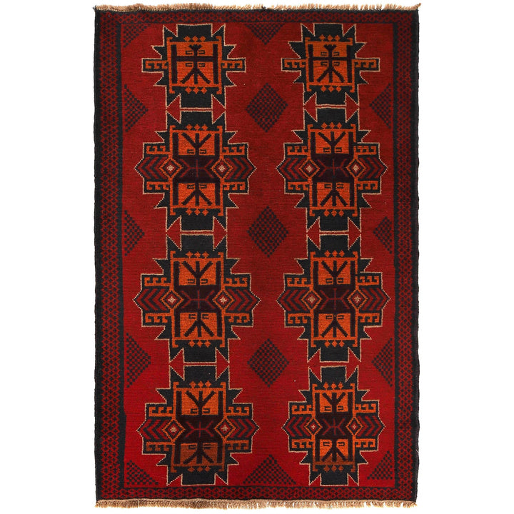 Handmade Balochi Rug 3' 10" x 6' 4" - No. AL39439