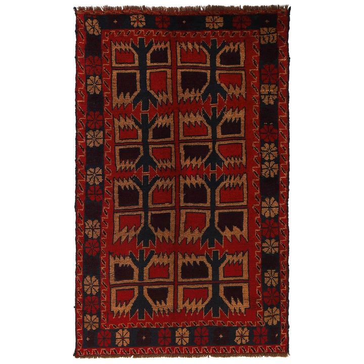 Handmade Balochi Rug 3' 8" x 6' 1" - No. AL37226