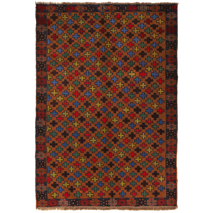 Handmade Balochi Rug 4' 2" x 6' 0" - No. AL66657