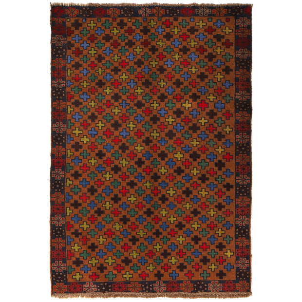 Handmade Balochi Rug 4' 2" x 6' 0" - No. AL66657