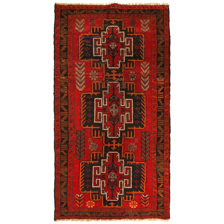 Handmade Balochi Rug 3' 5" x 6' 4" - No. AL69588