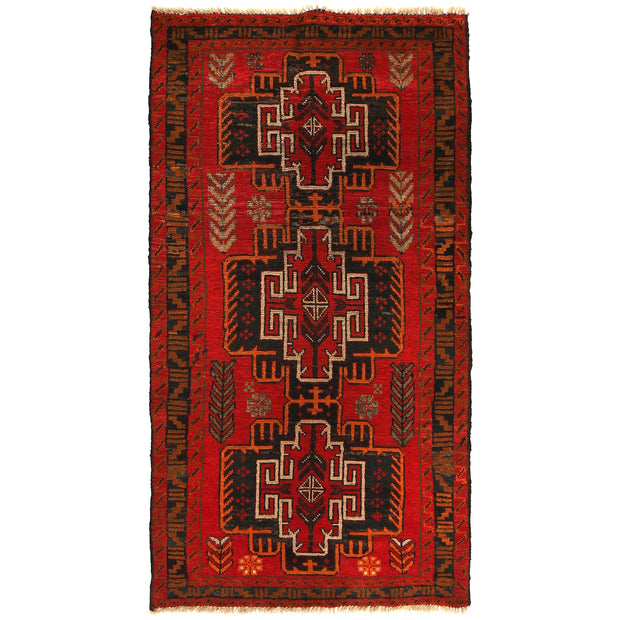 Handmade Balochi Rug 3' 5" x 6' 4" - No. AL69588