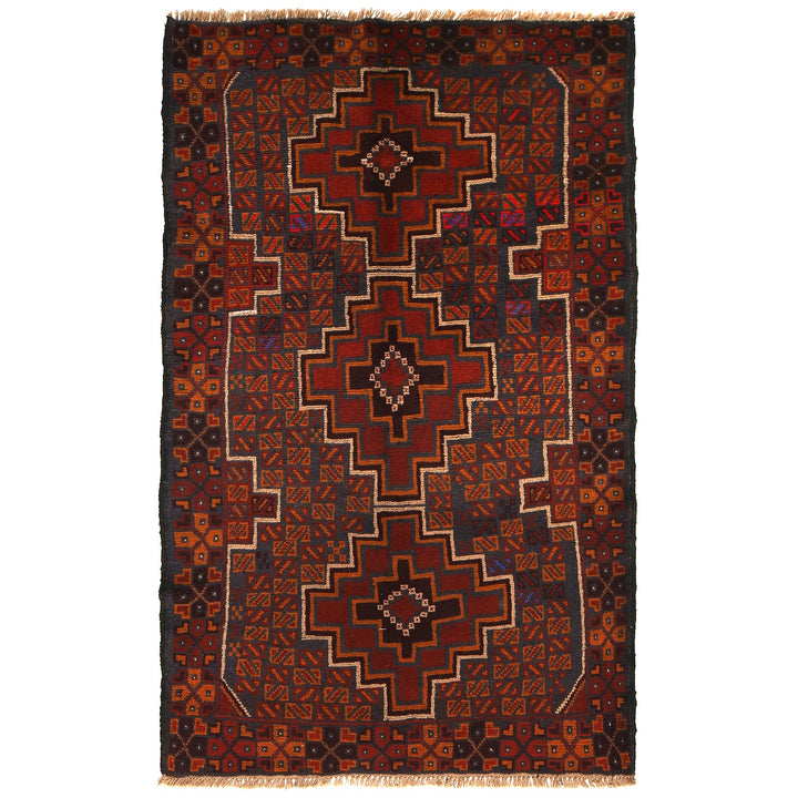 Handmade Balochi Rug 3' 7" x 6' 1" - No. AL81262