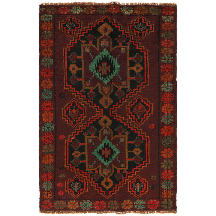 Handmade Balochi Rug 4' 1" x 6' 2" - No. AL95832