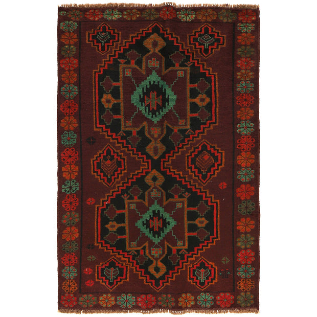 Handmade Balochi Rug 4' 1" x 6' 2" - No. AL95832